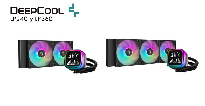 DeepCool serie LP: Nueva refrigeración líquida con pantalla de matriz de puntos y tamaño de hasta 360 mm