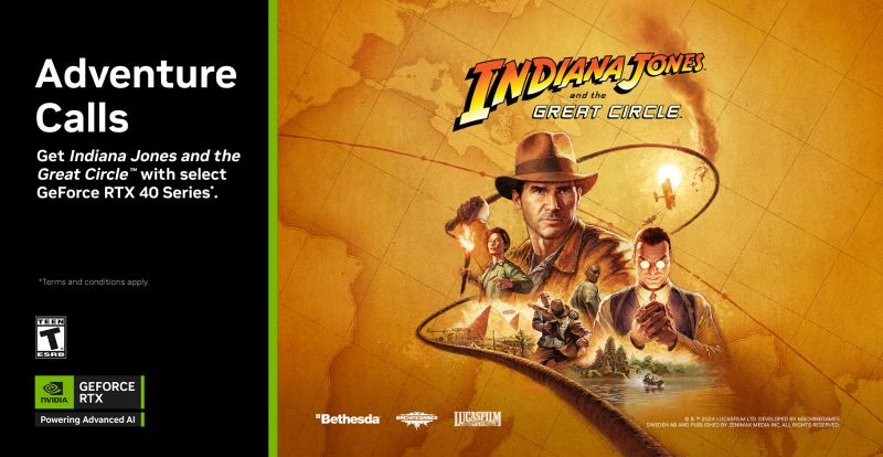 Indiana Jones and the Great Circle se suma al bundle de Nvidia y estos son sus requisitos en PC