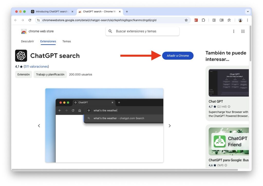 Cómo usar SearchGPT como buscador predeterminado en Chrome