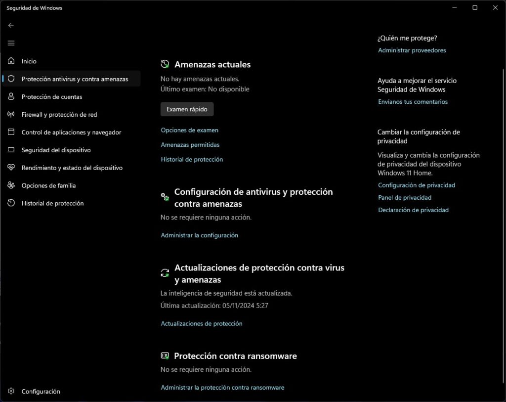 Seguridad de Windows 11: todas las funciones de este antivirus gratuito