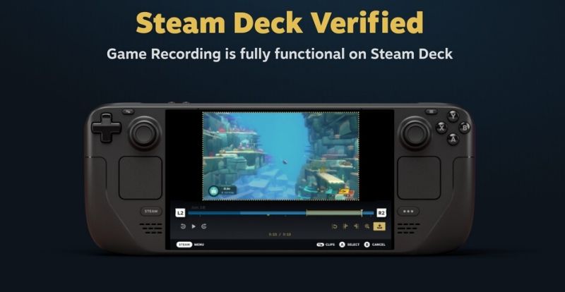 Steam añade la grabación de partidas y clips, Steam Deck tambien es compatible