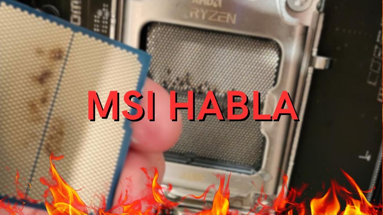 MSI emite declaración sobre el quemado del AMD Ryzen 7 9800X3D