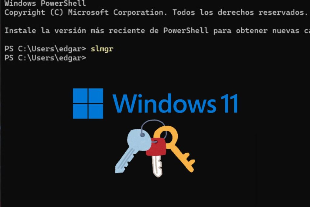 Comando slmgr en Windows 11: qué es y qué información muestra