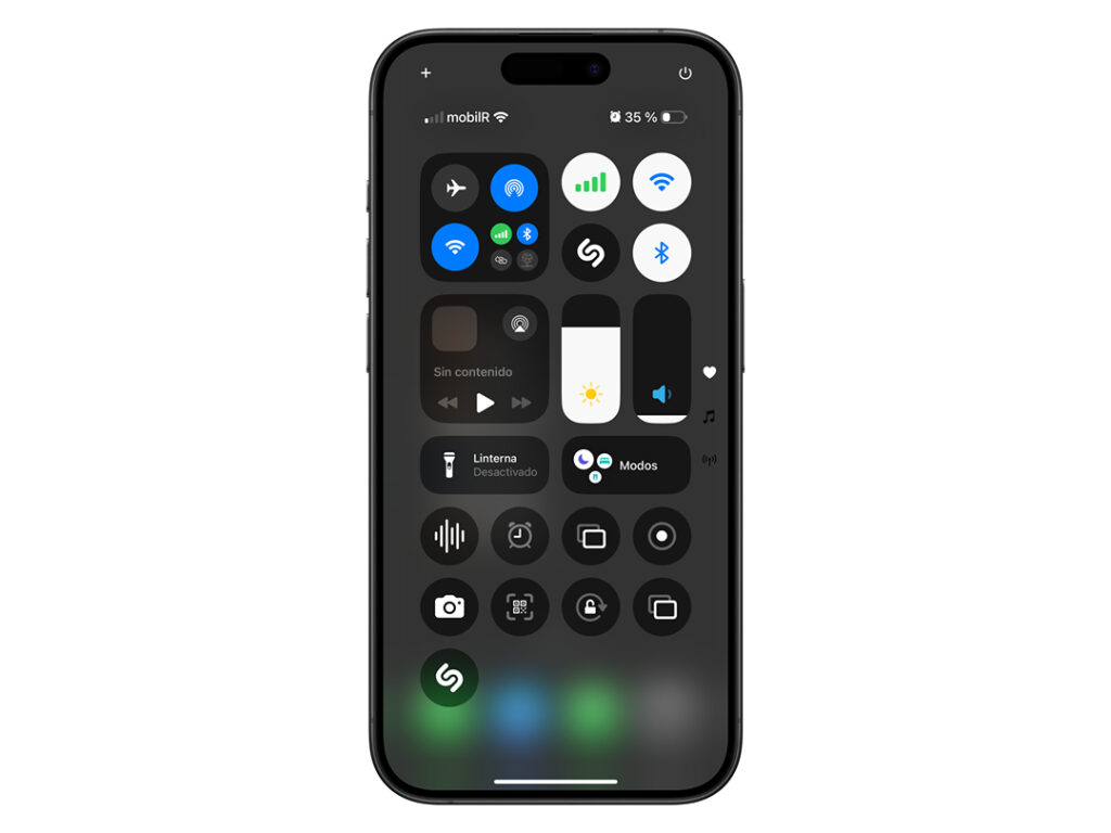 Apagar tu iPhone con iOS 18 desde el Centro de Control