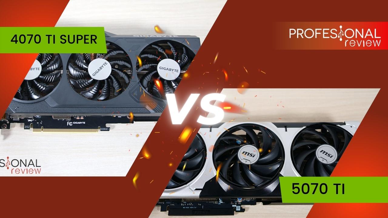 NVIDIA RTX 5070 Ti vs 4070 Ti SUPER: comparativa por el trono 2K en gaming