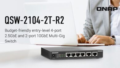 QSW-2104-2T-R2 de QNAP switch multi-gigabit