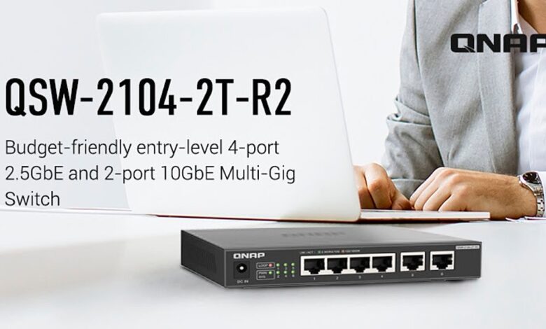 QSW-2104-2T-R2 de QNAP switch multi-gigabit