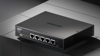 qnap qsw 3205-5t Multi-gigabit de 10GbE