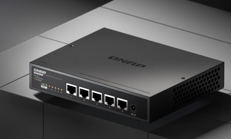 qnap qsw 3205-5t Multi-gigabit de 10GbE